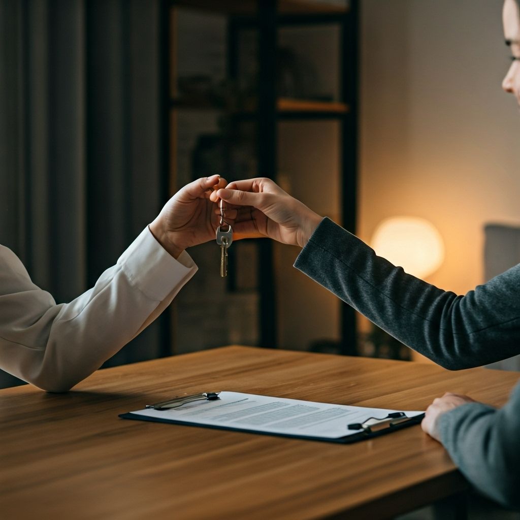 Professionelle Vermietungsdienstleistungen - Schlüsselübergabe